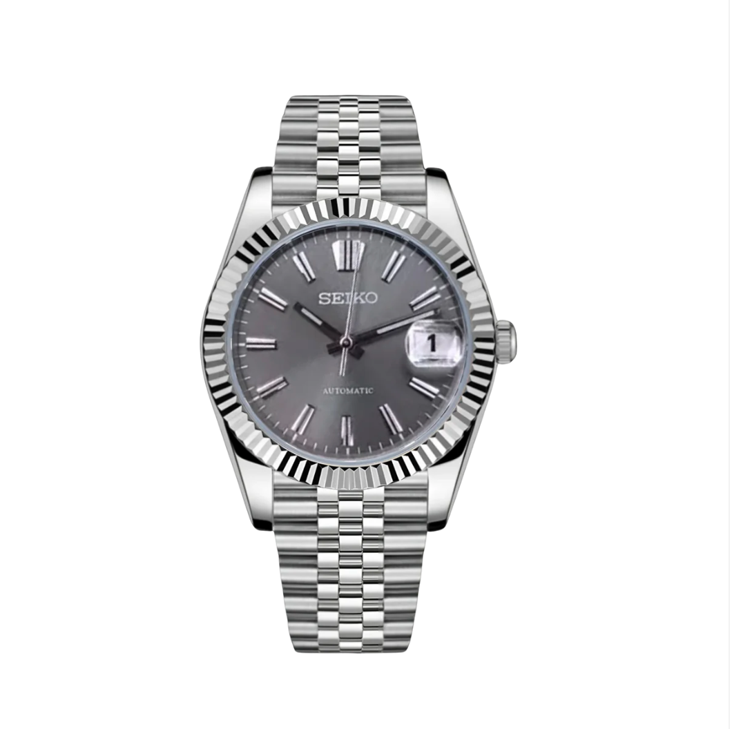 Seiko Mod Datejust Sunburst Grey (Julibee)