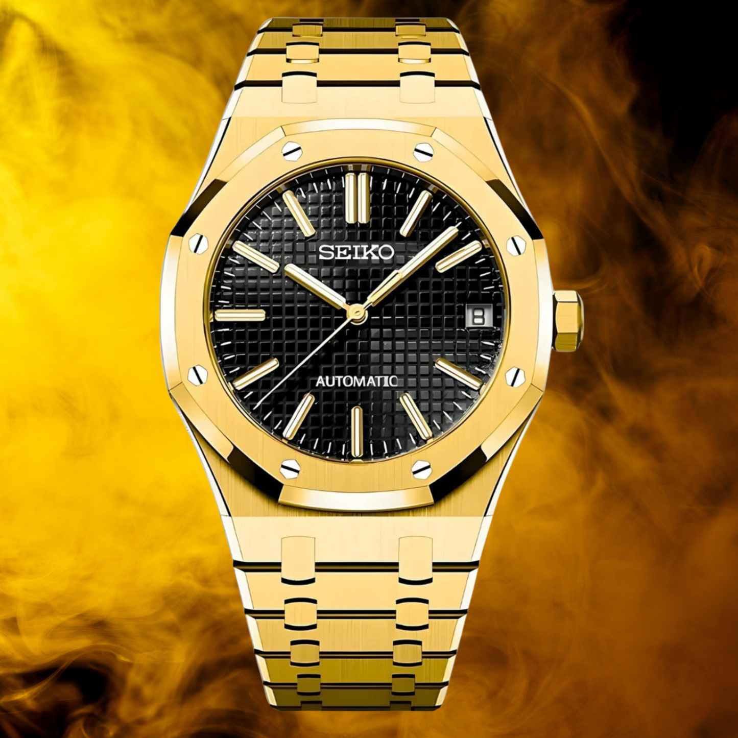 Seiko Mod Royal Oak Gold
