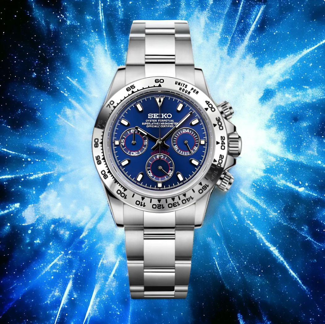 Seiko Mod Daytona Blue