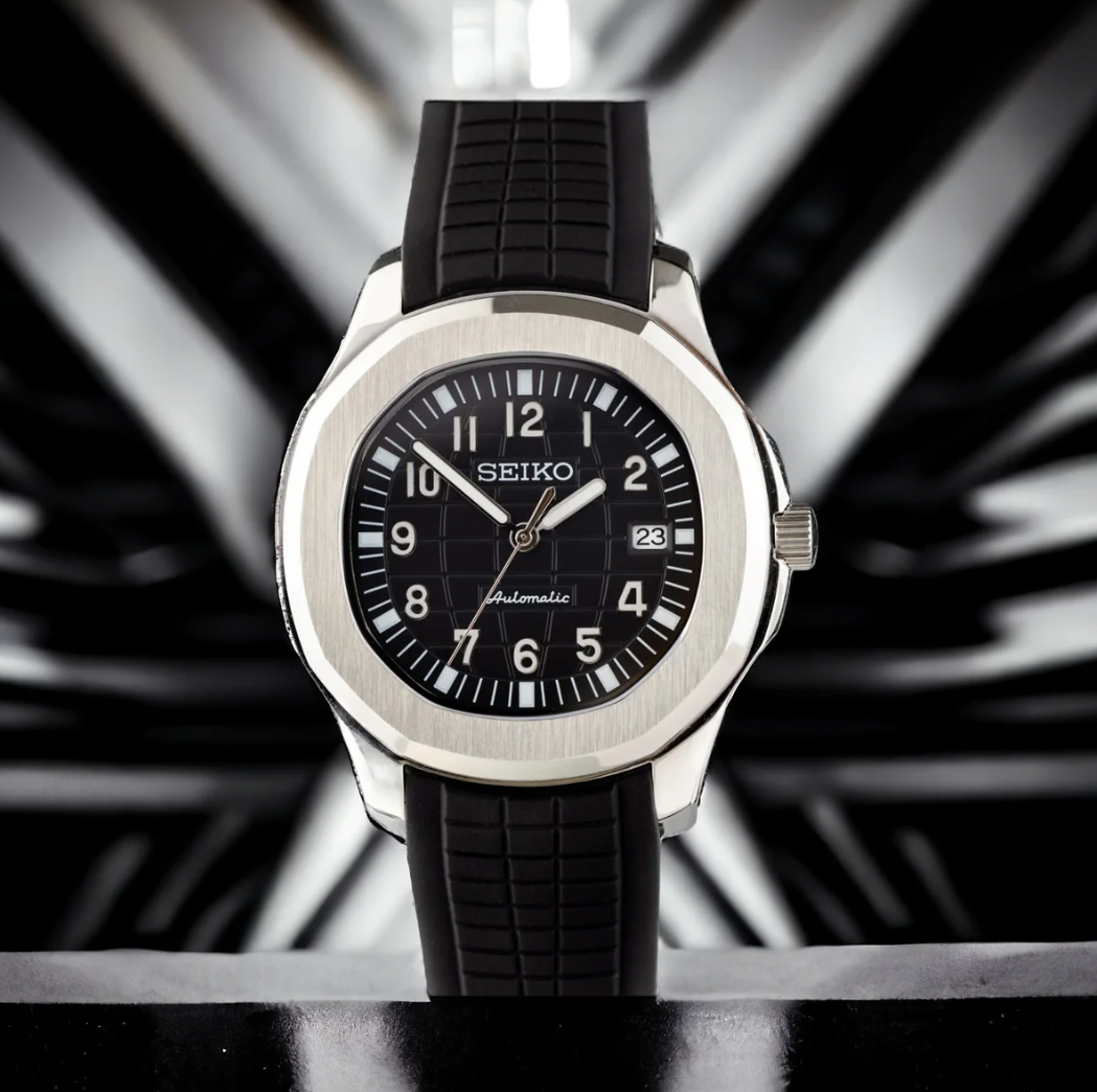 Seiko Mod Aquanaut Silver Black