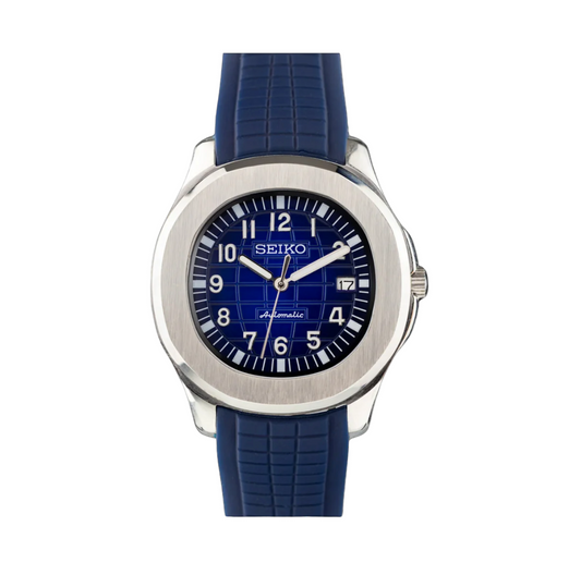 Seiko Mod Aquanaut Silver Blue