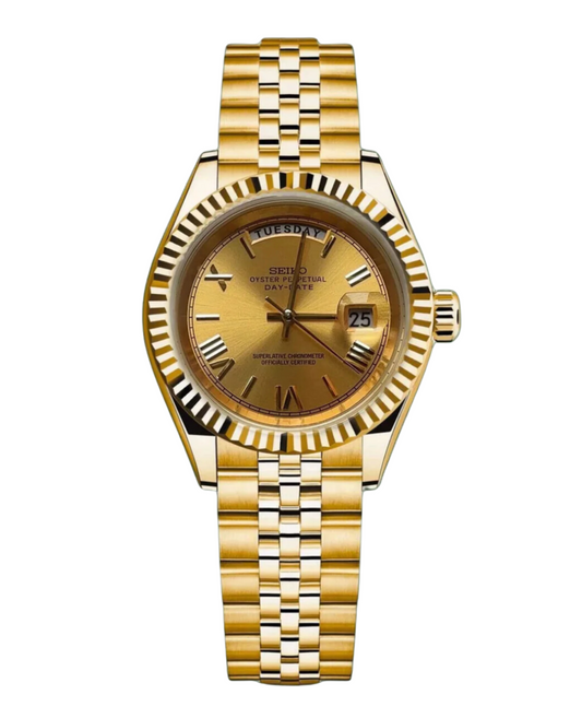 Seiko Mod Day-Date Full Gold