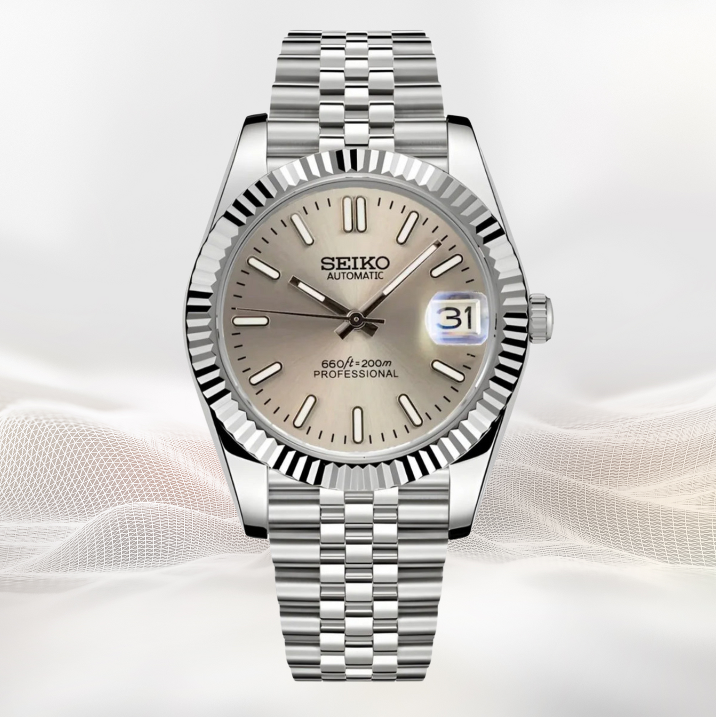 Seiko Mod Datejust Classic Bronze